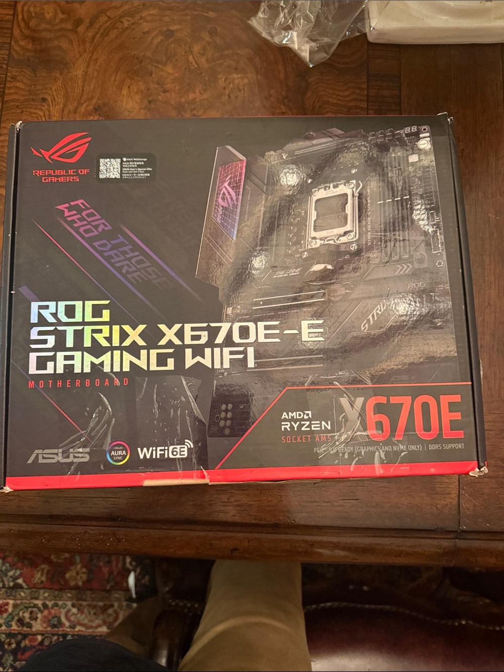 Strix X670E-E Gaming WiFi Motherboard - Black with Red Accents